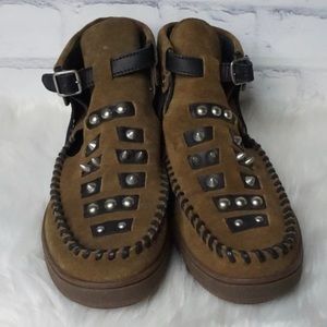 Coach Roccasin Cut Out Sneakers with Black Fringe